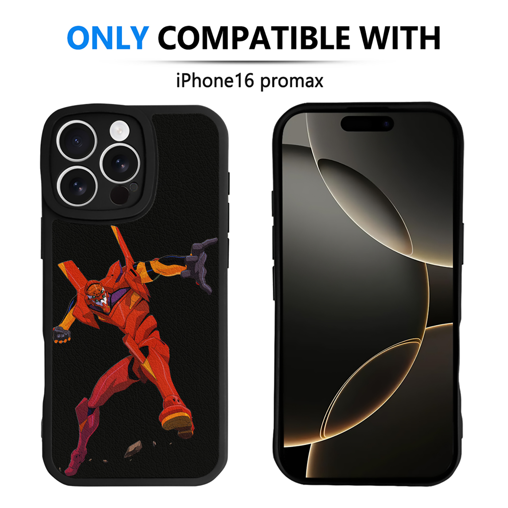 （画像用） EVA 新世紀エヴァンゲリオン 【iPhone 16シリーズ対応】シリコンスマホケース（レザー調） 材質：シリコン